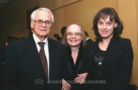 Наталья Белохвостикова с мужем, Владимиром Наумовым, и дочерью Натальей